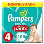 Baby Dry Pants Maat 4 - 168 Luierbroekjes Maandbox