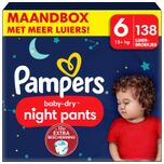 Baby-Dry Night Pants - Maat 6 (15kg+) - 138 Luiersbroekjes Maandbox