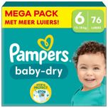 Baby Dry - Maat 6 - Mega Pack - 76 luiers
