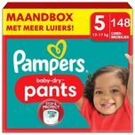 Baby Dry Pants - Maat 5 - Maandbox - 148 stuks - 12/17KG