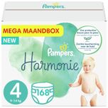 Harmonie Pure Luiers - Maat 4 - Mega Maandbox - 168 luiers
