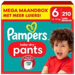 Baby Dry Pants - Maat 6 - Mega Maandbox - 210 stuks - 15+ KG