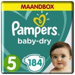 Baby Dry - Maat 5 - Maandbox - 184 luiers