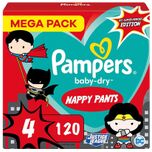 Baby Dry Pants - Maat 4 - Mega Pack - 120 luierbroekjes - Superhelden Editie