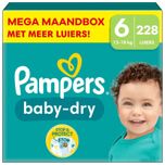 Baby Dry - Maat 6 - Mega Maandbox - 228 luiers