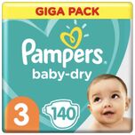 Baby Dry - Maat 3 - Mega Pack - 140 luiers