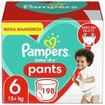 Baby Dry Pants Luierbroekjes - Maat 6 - Mega Maandbox - 198 luierbroekjes