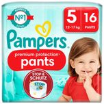 Baby Pants Premium Protection Maat 5 Junior (12-17 kg), 16 luierbroekjes