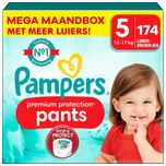 Premium Protection Pants - Maat 5 - Mega Maandbox - 174 stuks - 12/17 KG