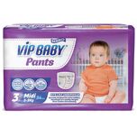 VIP Baby Dry Pants Midi Active & Soft Pampers Luierbroekjes - Maat 3 (5-9 kg) - 68 stuks (2 x 34)