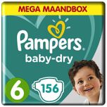 Baby Dry - Maat 6 - Mega Maandbox - 156 luiers