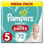 Baby Dry Pants - Maat 5 - Megapack - 72 stuks - 12/17KG