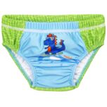 UV-zwemluier voor baby's - Wasbaar - Dino - Groen/Lichtblauw - maat 74-80cm