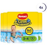 Little Swimmers zwemluiers - maat 3/4 medium (8 tot 12 kg) - 144 stuks (12x 12)