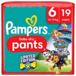 Baby Pants Baby Dry Maat 6 Extra Large (14-19 kg) Limited Edition Paw Patrol, 19 luierbroekjes