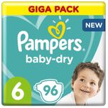 Baby-Dry - Maat 6 (13-18kg) - 96 Luiers - Giga Pack