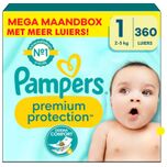 Premium Protection - Maat 1 - Mega Maandbox - 360 stuks - 2/5 KG