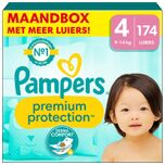 Premium Protection - Maat 4 (9kg - 14kg) - 174 Luiers - Maandbox