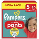 Baby Dry Pants - Maat 5 - Mega Pack - 80 stuks - 12/17 KG