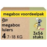 Woezel & Pip Luiers Maxi Maat 4 - 7-18 kg - Maandbox - 168 stuks (3 x 56 stuks)