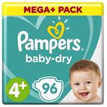 Baby Dry - Maat 4+ - Jumbo Pack - 96 luiers