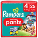 Baby Pants Baby Dry Maat 4 Maxi (9-15 kg) Limited Edition Paw Patrol, 25 Luierbroekjes