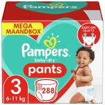 Baby Dry Pants - Maat 3 - Mega Maandbox - 288 luierbroekjes