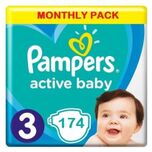 Active Baby Luiers Maat 3 - 174 Luiers Maandbox