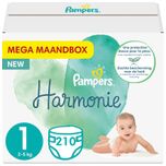 Harmonie / Pure - Maat 1 - Mega Maandbox - 210 luiers