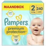 Premium Protection - Maat 2 (4-8kg) - 240 Luiers - Maandbox