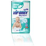 VIP Baby Maxi Jumbo Pack Active & Soft Pampers Luiers - Maat 4 (8-19 kg) - 60 stuks