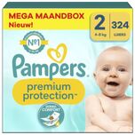 Premium Protection - Maat 2 - Mega Maandbox - 324 stuks - 4/8 KG