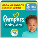 Baby Dry - Maat 5 - Mega Maandbox - 246 luiers