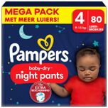 Baby Dry Night Pants - Maat 4 - Mega Pack - 80 stuks - 9/15 KG