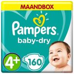 Baby Dry Maat 4+ - 160 Luiers Maandbox