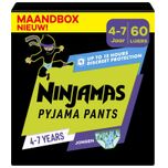 Ninjamas - Pyjama Pants Nacht - Jongen - 4/7 jaar - Maandbox - 60 luierbroekjes