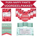 Nappy Pants Voordeelpakket - 2 Maandboxen Maat 5 Nappy Pants + Gratis 672 Babydoekjes