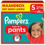 Baby Dry Pants - Maat 5 - Maandbox - 216 stuks - 12/17KG
