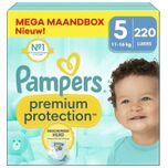 Premium Protection - Maat 5 - Mega Maandbox - 220 luiers - 11/16 KG