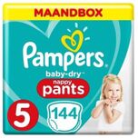 Baby Dry Pants - Maat 5 - Maandbox - 144 stuks - 12/17KG