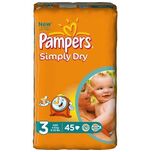 Baby Luiers - Simply Dry Maat 3 - 45stuks