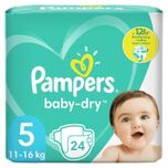 5 voor 26.00: Pampers Baby-Dry Maat 5 Luiers