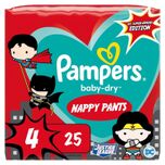 Pampers Baby-Dry Nappy Pants Superhelden Maat 4 Luierbroekjes