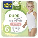 4 voor 34.00: Kruidvat Pure & Soft 6 Luiers Valuepack