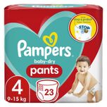 5 voor 27.00: Pampers Baby-Dry Maat 4 Luierbroekjes