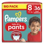 2+2 gratis: Pampers Baby-Dry Pants Maat 8 Luierbroekjes