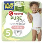4 voor 34.00: Kruidvat Pure & Soft 5 Junior Luiers Valuepack