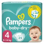 4 voor 27.00: Pampers Baby-Dry Maat 4 Luiers