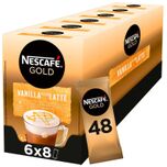 Gold Latte Vanille oploskoffie - 6 doosjes à 8 zakjes