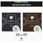 Nero + Classico Combo Pack - ESE Koffiepads - 2 x 150 stuks - Napolitaanse gebrande koffie - E.S.E. Servings - Authentieke koffie Voor espresso liefhebbers